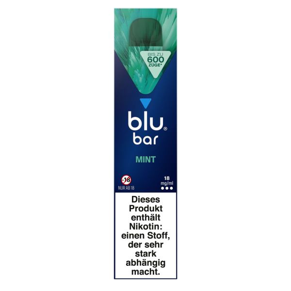 blu bar Mint Einweg E-Zigarette 18mg (1 Stück)