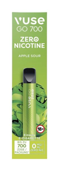 Vuse GO 700 Apple Sour Einweg E-Zigarette 0mg (1 Stück)