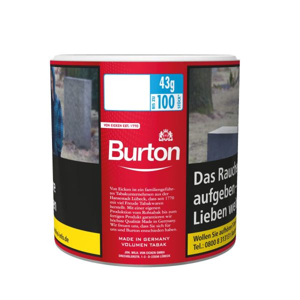 Burton Volumentabak Volumen Tabak Red L-Size (Dose á 43 gr.)