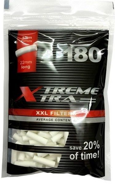 Xtreme Xtra Slim & Long XXL Filter 6mm (16 x 180 Stück)