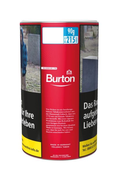 Burton Volumentabak Volumen Tabak Red XXL-Size (Dose á 90 gr.)