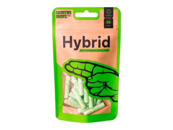 Hybrid Supreme Aktivkohlefilter Lime/Green 6,4mm (55 Stück)
