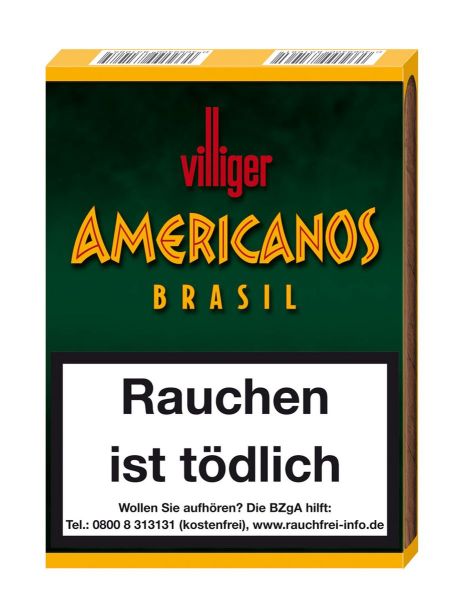 Villiger Zigarillos Americanos Brasil Cigarillo (Schachtel á 10 Stück)