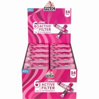 Gizeh Pink Active Filter 6mm (10 x 34 Stück)
