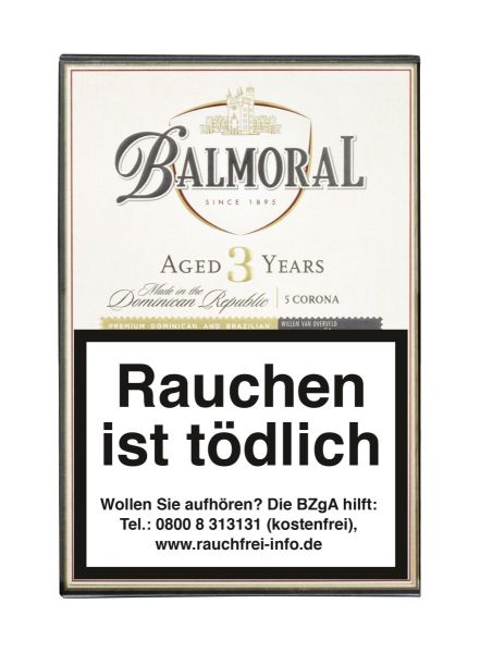 Balmoral Zigarren Aged 3 Years Corona (Schachtel á 5 Stück)