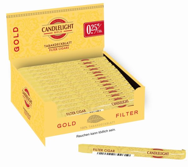 Candlelight Zigarillos Gold Filter Cigarillos (Packung á 50 Stück)