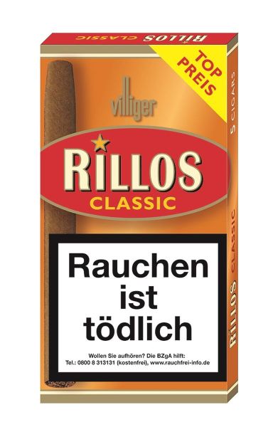 Villiger Zigarillos Rillos Classic (Schachtel á 5 Stück)