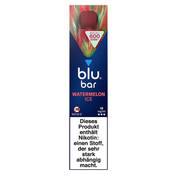 blu bar Watermelon Ice Einweg E-Zigarette 18mg (1 Stück)