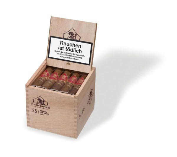 Principes Zigarren Nicaragua Short Robusto (Packung á 25 Stück)
