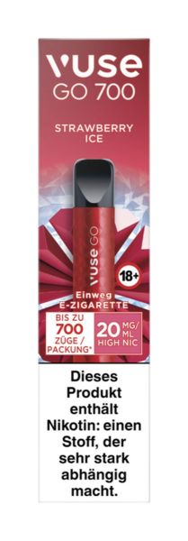 Vuse GO Strawberry Ice Einweg E-Zigarette 20mg (1 Stück)