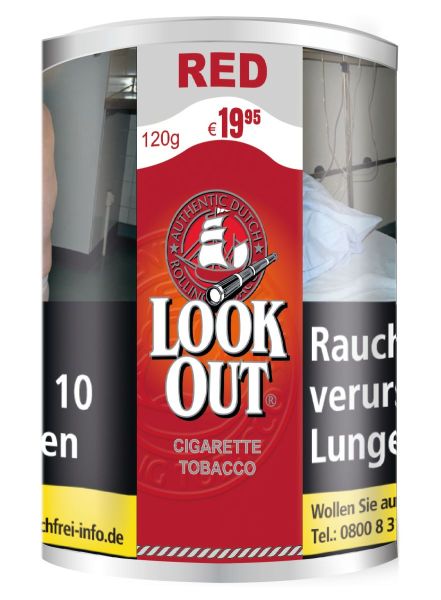 Look Out Zigarettentabak Red XL Cigarette Tobacco (Dose á 100 gr.)