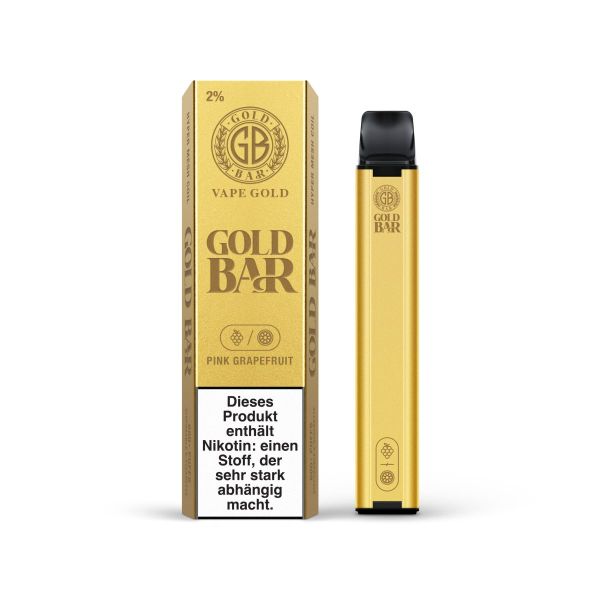 Gold Bar 600 Einweg E-Zigarette Pink Grapefruit 20mg Nikotin/ml (1 Stück)