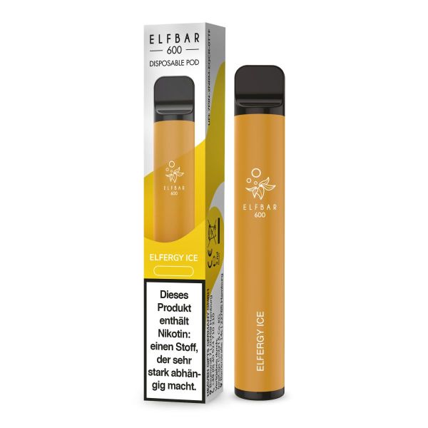 Elf Bar 600 Einweg E-Zigarette Elfergy Ice 0mg Nikotin/ml (1 Stück)