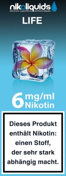 NikoLiquids Life Liquid 6mg Nikotin/ml (10 ml)