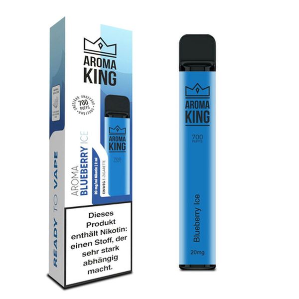 Aroma King Classic 700 Einweg E-Shisha Blueberry Ice 20mg Nikotin/ml (1 Stück)