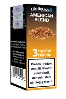 NikoLiquids American Blend eLiquid 3mg Nikotin/ml (10 ml)