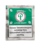 Pöschl's S-Type (Spearmint) Snuff Tütchen 10g (10 x 10 gr.)