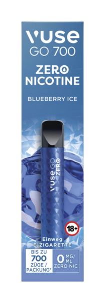 Vuse GO Bluberry Ice Einweg E-Zigarette 0mg (1 Stück)