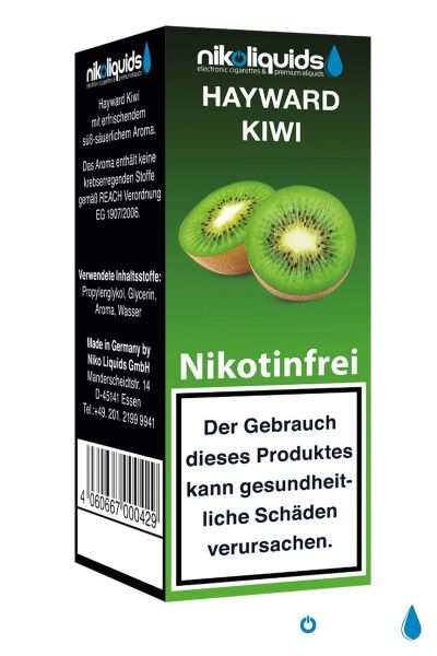 NikoLiquids Hayward Kiwi Liquid 0mg Nikotin/ml (10 ml)