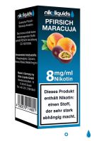 NikoLiquids Pfirsich-Maracuja eLiquid 8mg Nikotin/ml (10 ml)