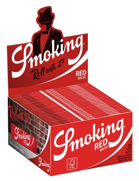 Smoking Red King Size Papier (50 x 33 Stück)