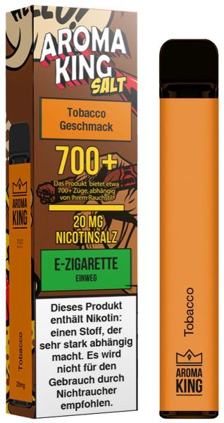 Aroma King Einweg E-Shisha2Go Tobacco 20mg (1 Stück)