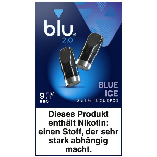 blu 2.0 Liquidpod Blue Ice 9mg Nikotin 1,9ml (2 Stück)