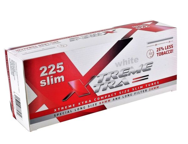Xtrem White Slim Xtra Zigarettenhülsen (225 Stück)
