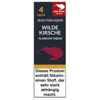Red Kiwi eLiquid Selection Wilde Kirsche Alabama Tabak 4mg Nikoti (10 ml)