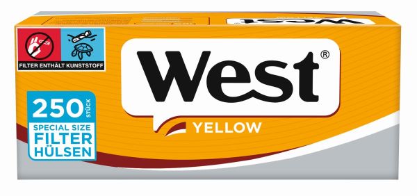 West Yellow Special Zigarettenhülsen (4 x 250 Stück)