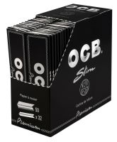 OCB schwarz Premium long slim Papier (50 x 32 Stück)