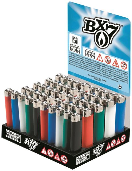 Feuerzeuge Bic BX7 Vollfarbe (50 x 1 Stk.)