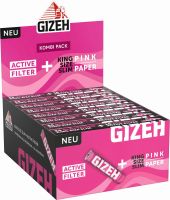 Gizeh Pink King Size Slim + Active Filter (16 x 1 Stück)