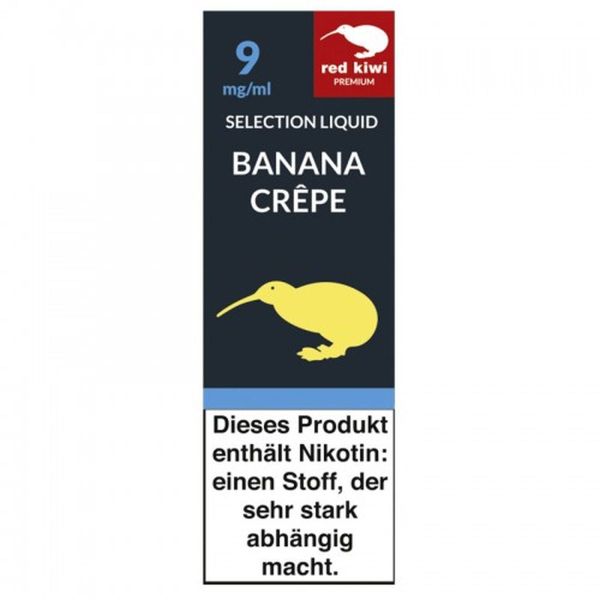 Red Kiwi eLiquid Selection Banana Crepe 9mg Nikotin/ml (10 ml)