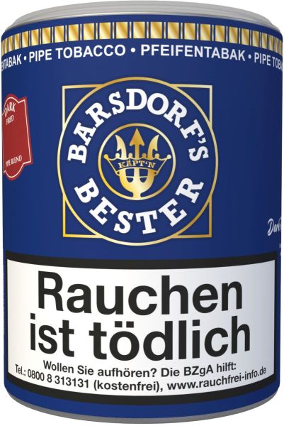 Barsdorf Käptn Bester Pfeifentabak Barsdorf Käpt'n Bester Dark Fired (Dose á 160 gr.)