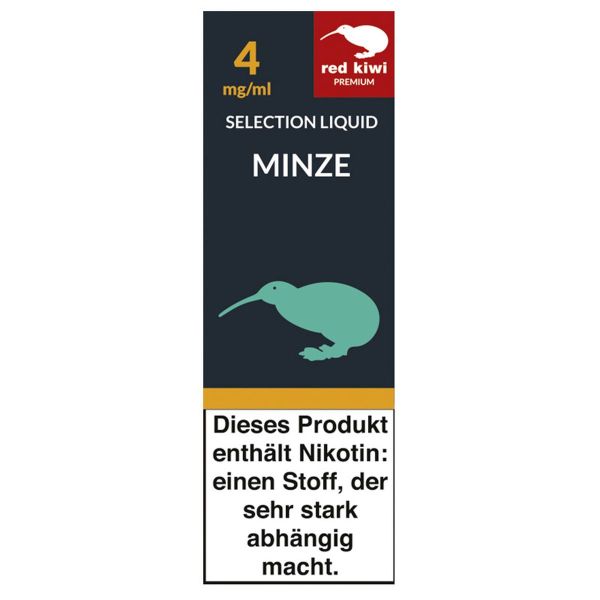 Red Kiwi eLiquid Selection Minze 4mg Nikotin/ml (10 ml)