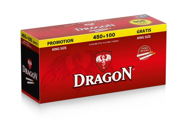 Dragon King Size Filterhülsen (Schachtel á 550 Stück)