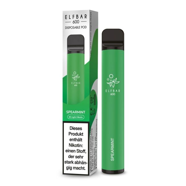 Elf Bar 600 Einweg E-Zigarette Spearmint 20mg Nikotin/ml (1 Stück)