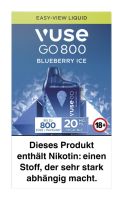 Vuse GO 800 (BOX) Blueberry Ice Einweg E-Zigarette 20mg (1 Stück)