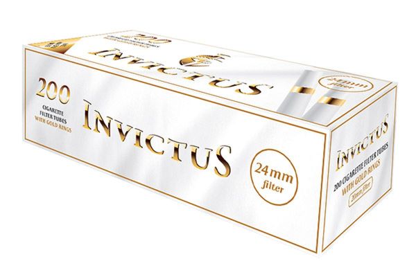 Invictus White Gold Ring Extra Zigarettenhülsen (200 Stück)