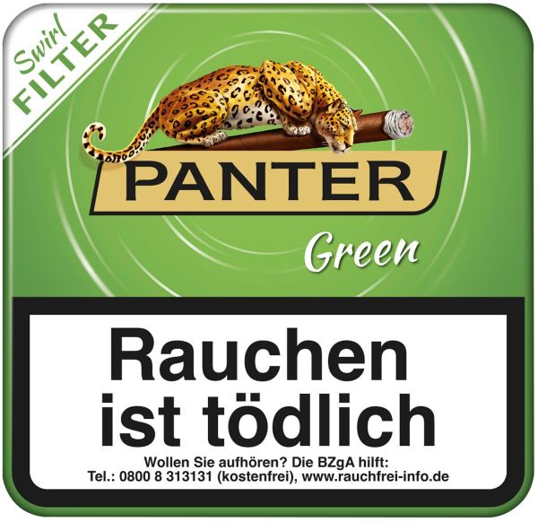 Panter Zigarren Swirl (Touch) Green Filter (Schachtel á 20 Stück)