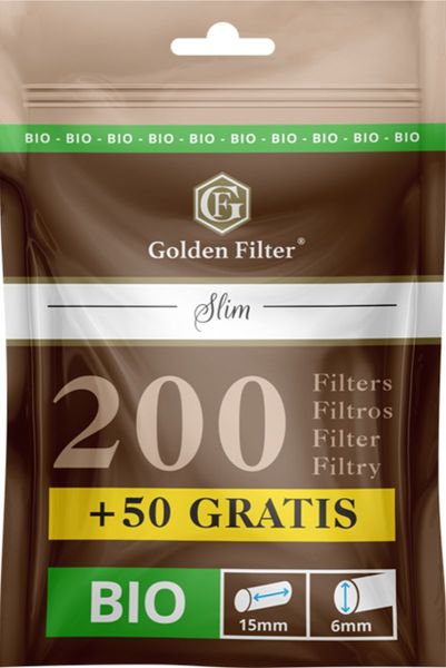 Golden Filter Bio Slim 6mm (18 x 250 Stück)