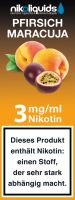NikoLiquids Pfirsich-Maracuja 3mg Nikotin/ml (10 ml)