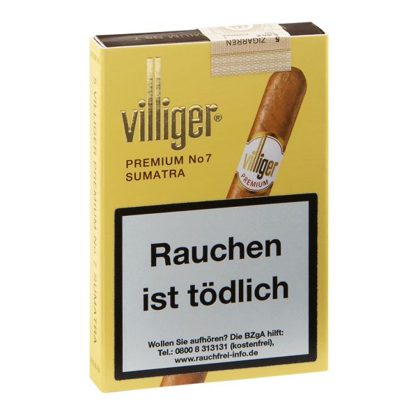 Villiger Zigarren Premium No. 7 Sumatra (Schachtel á 5 Stück)