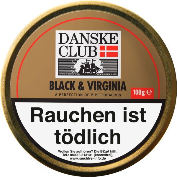 Danske Club Pfeifentabak Black & Virginia (Dose á 100 gr.)
