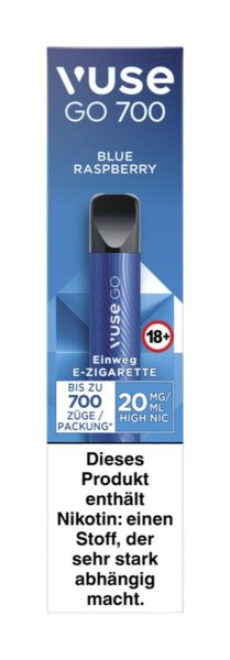Vuse GO 700 Blue Raspberry Einweg E-Zigarette 20mg (1 Stück)