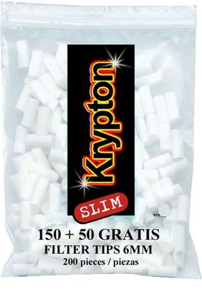 Krypton Slim Zigarettenfilter 6mm (20 x 200 Stück)