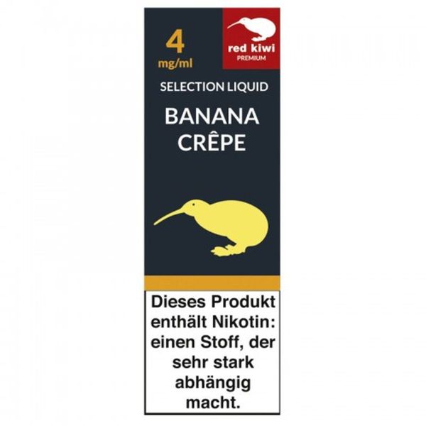 Red Kiwi eLiquid Selection Banana Crepe 4mg Nikotin/ml (10 ml)