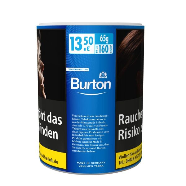 Burton Volumentabak Volumen Tabak Blue XL-Size (Dose á 65 gr.)