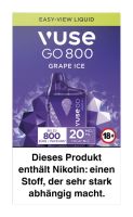 Vuse GO 800 (BOX) Grape Ice Einweg E-Zigarette 20mg (1 Stück)
